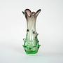 Vase Muranoglas Grün 1960er Jahre 3