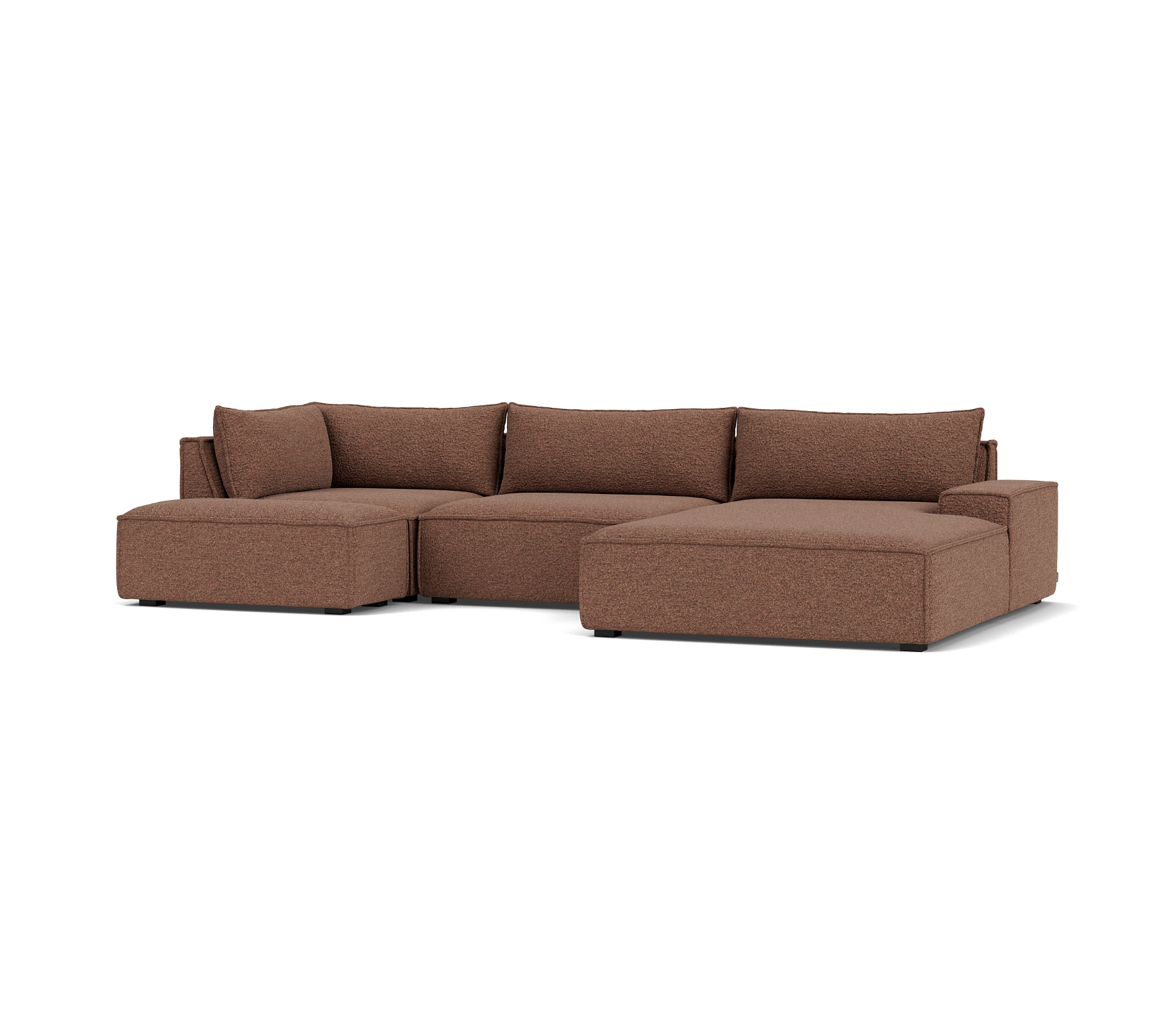 Daphne 1-Sitzer Eckmodul Rechts Pebble Rust 3