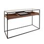 Console Helix Wood with glass top Brown 0