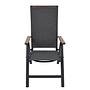 Asko Gartenstuhl Aluminium Textil Anthrazit 2