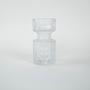 Glasvase Transparent 1960er Jahre 2