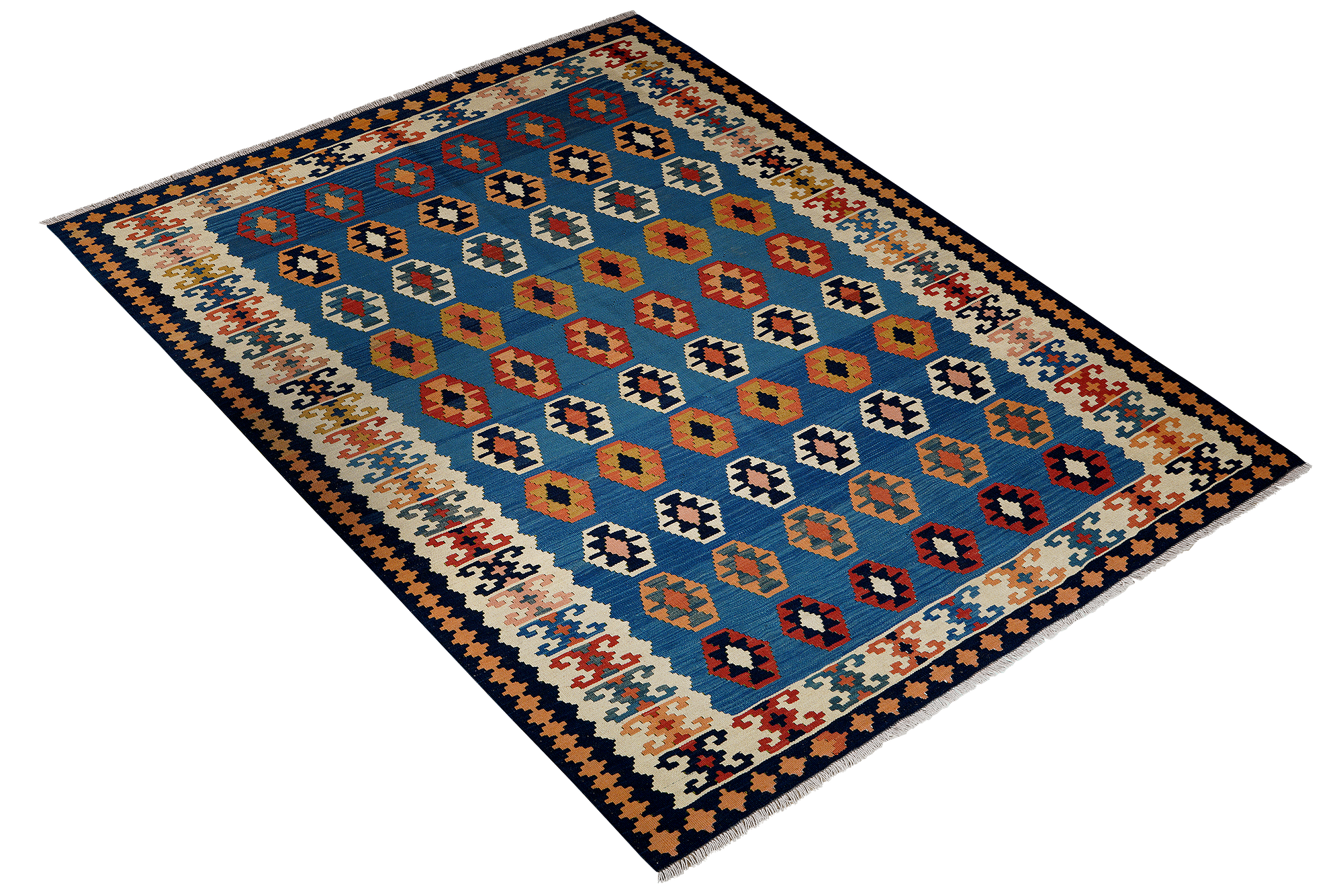 Kilim Gashgai Teppich Mehrfarbig 2