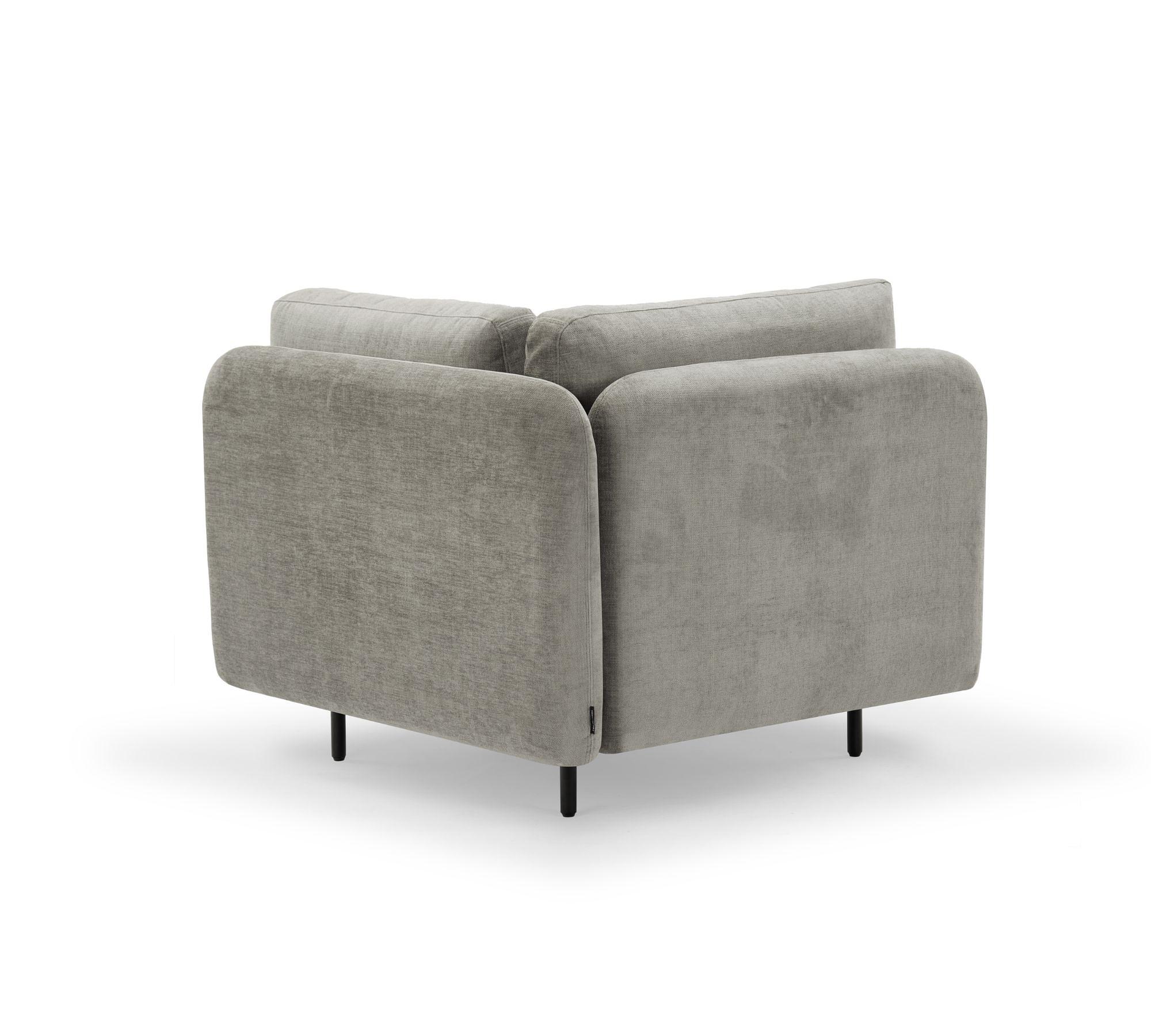 Ellis 1-seater module removable armrest Planet Grey Green 1