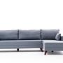 Bella Sofa Chaise Lounge Right Blue 4