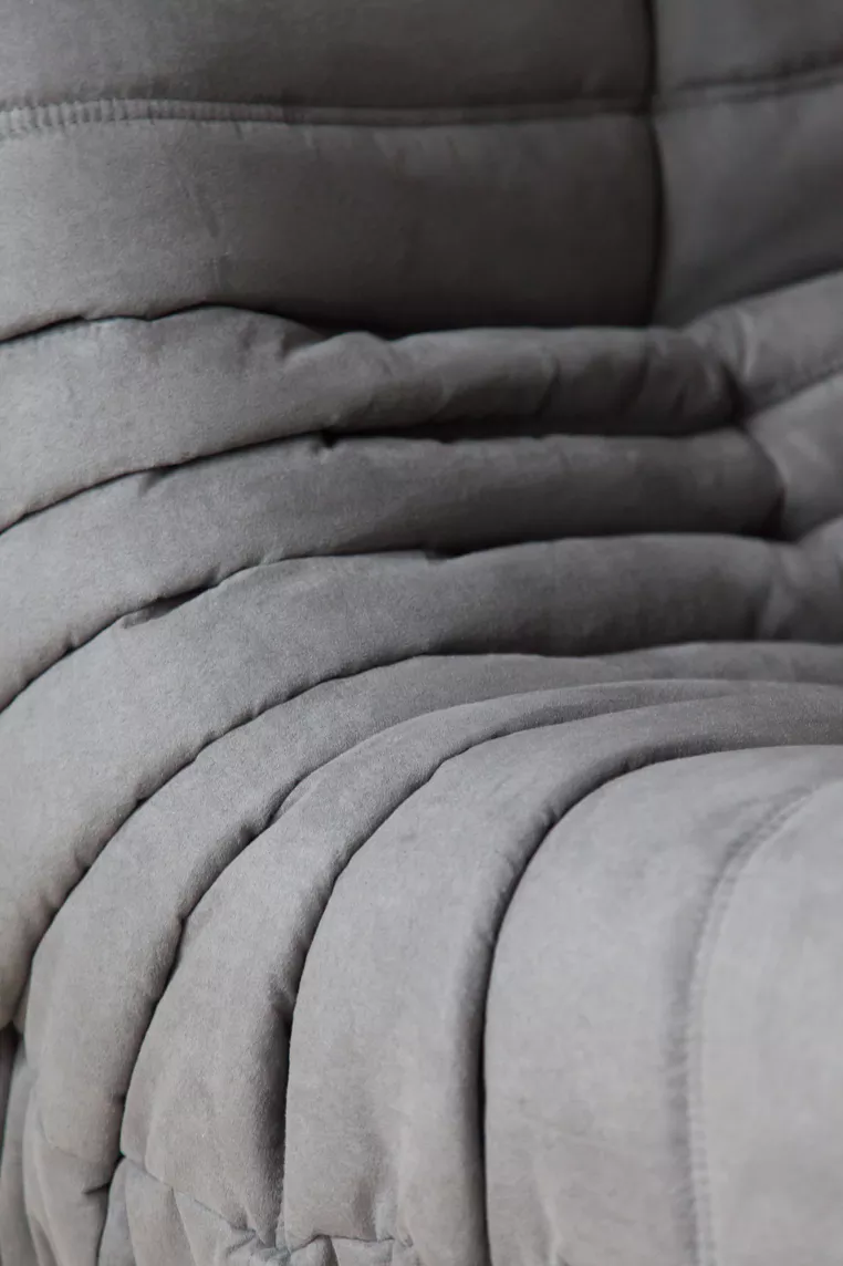 Togo Poltrona Tessuto Grigio 7