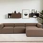 Mora Sofa Rechts Braun 1