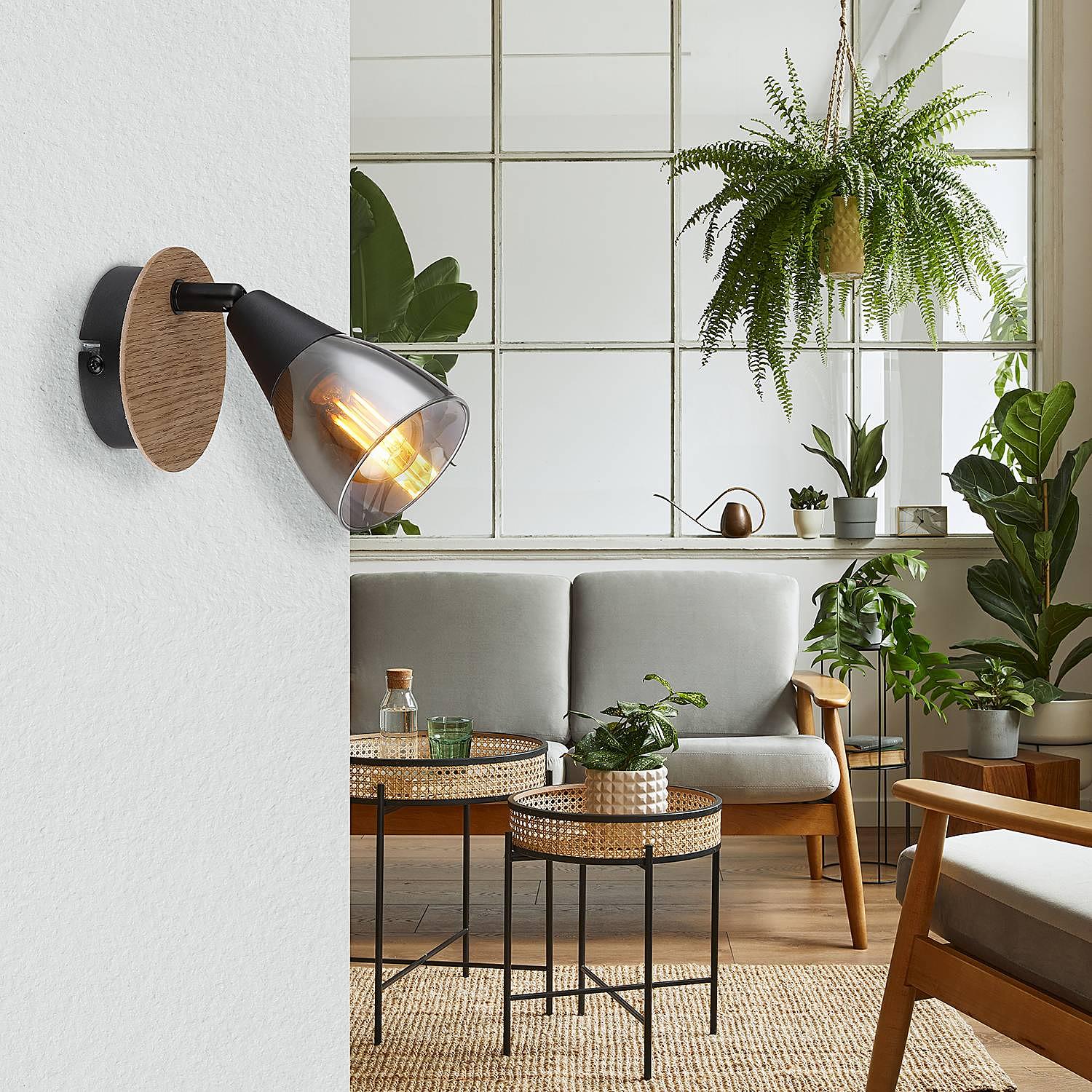 Mubby Wall Lamp Colored Glass Iron 1-light 1