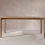 Aires Dining Table 6-Seater Wood Natural 180x90x76 cm 1