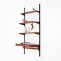 Modular teak shelving unit 1960s 2