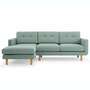 Conrad Sofa Récamiere Links Fabio Grey Green 0