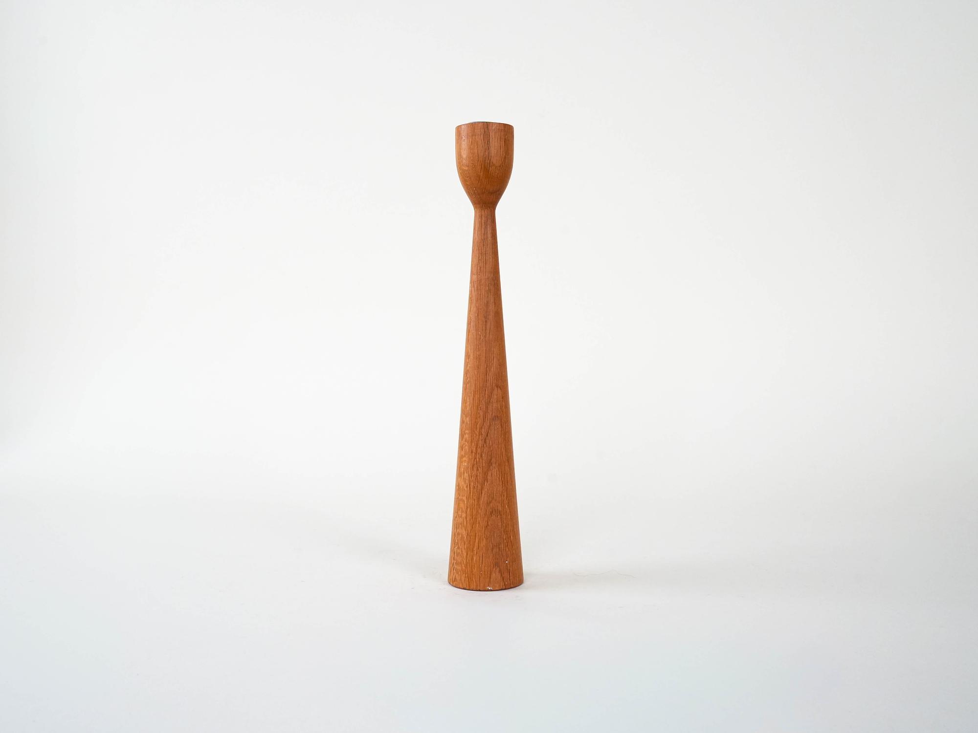 Teak Candlestick 1960s 1