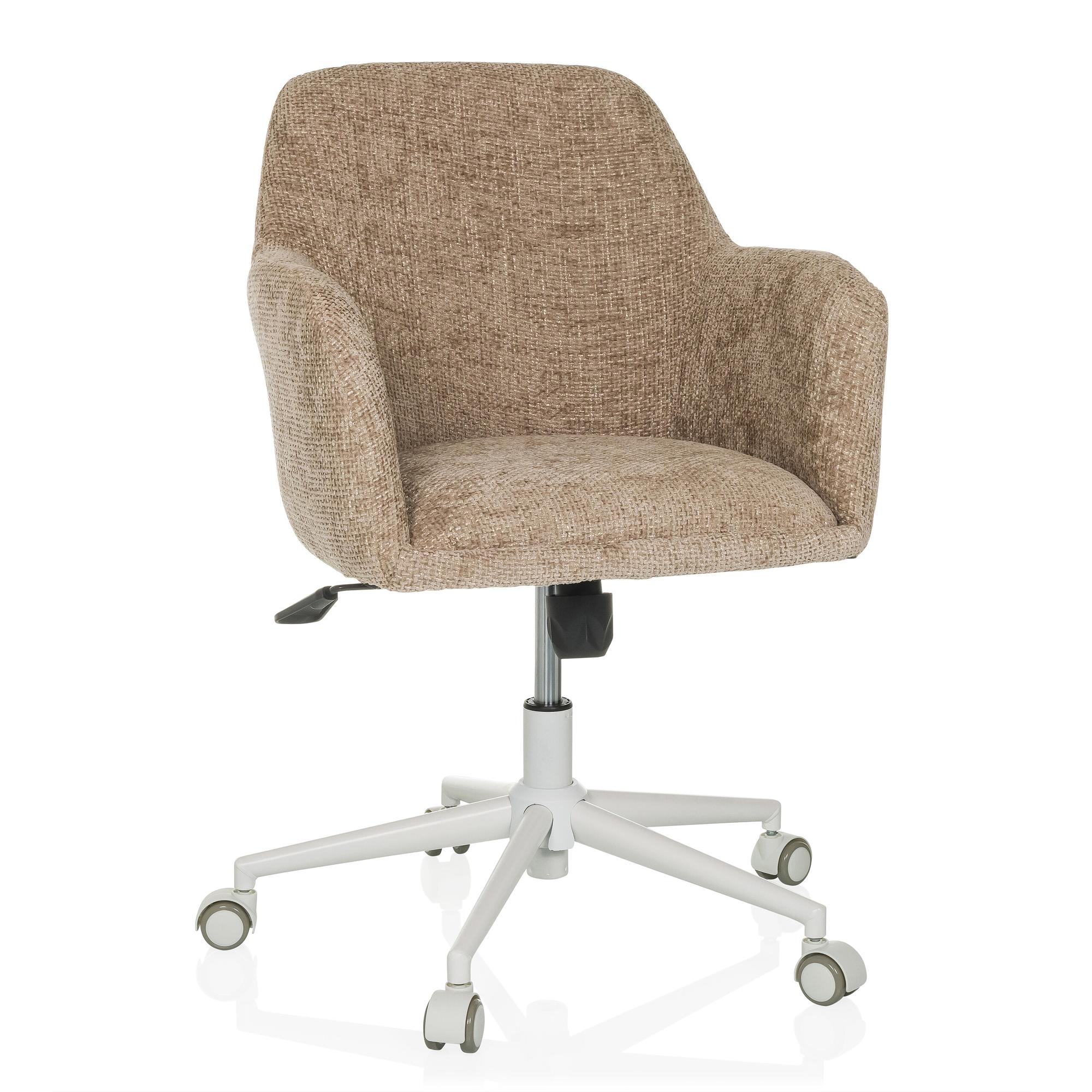 SOLAO HOME Bürostuhl Bouclé Hellbraun 0