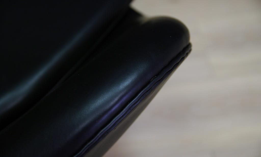 Egg Sessel Arne Jacobsen Leder Schwarz 13