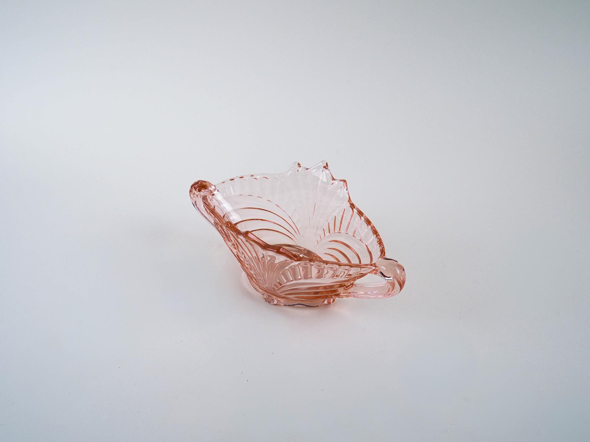 Glass bowl Pink 1970s 3