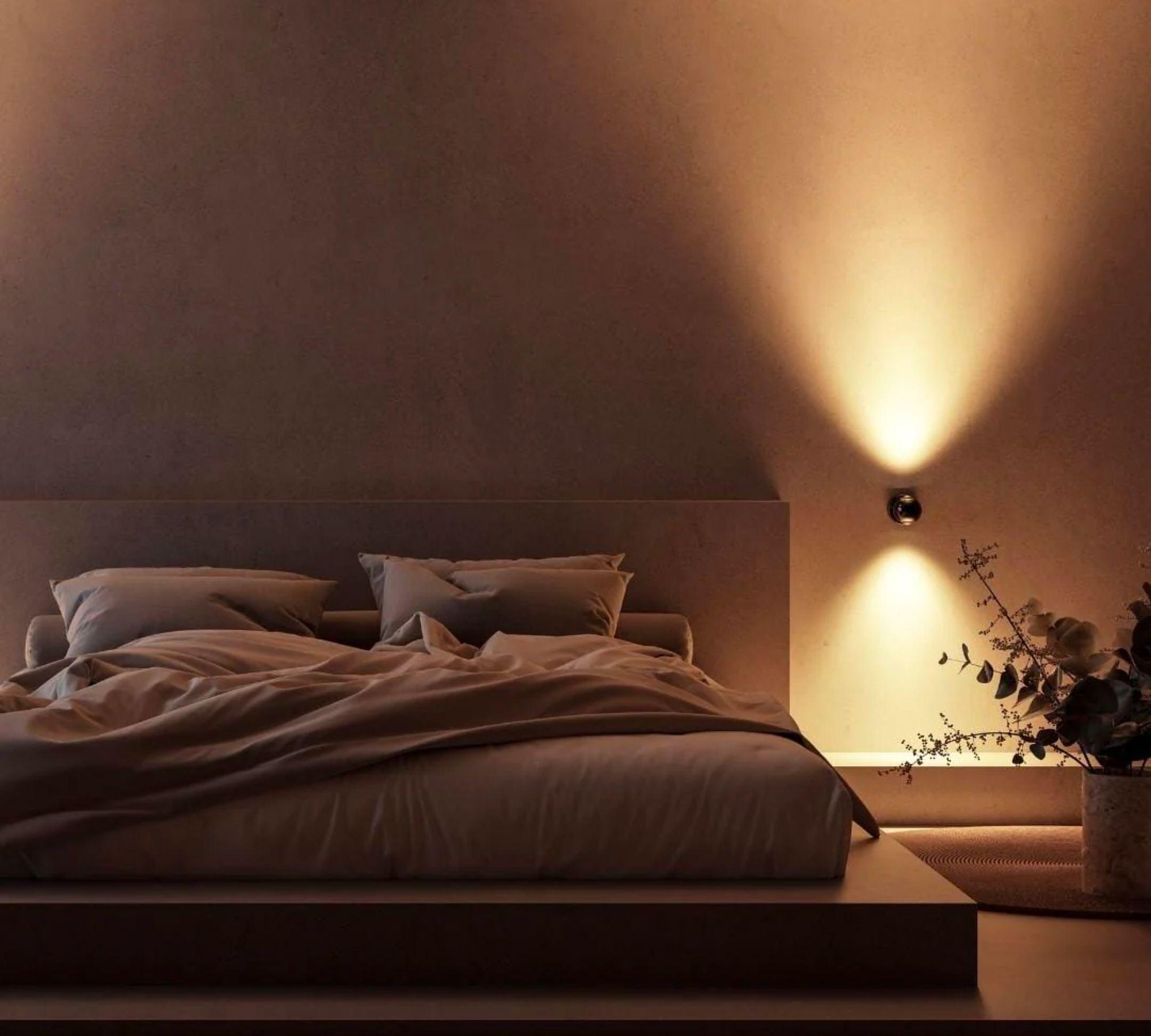 Pontos Wandleuchte Glas Aluminium Schwarz 3