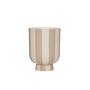 Toppu Blumentopf Keramik Creme 0