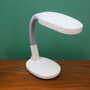 Vintage table lamp plastic white 1960s 2