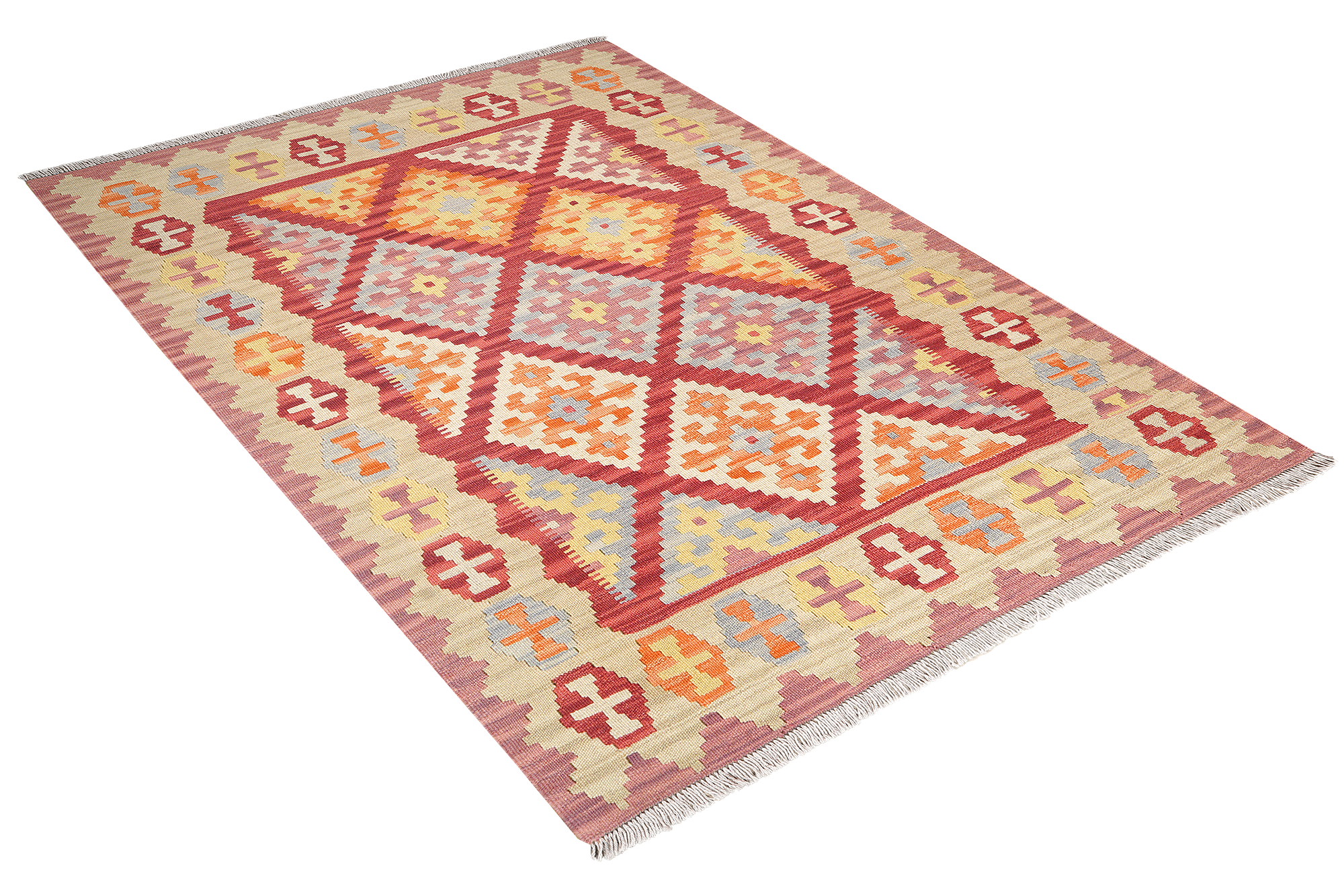 Kelim Gashgai Wool Multicolored 2