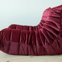 Set Lounge Togo 2 pezzi velluto rosso Borgogna 2