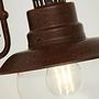 Station Wall lamp Clear glass Steel Brown 2
