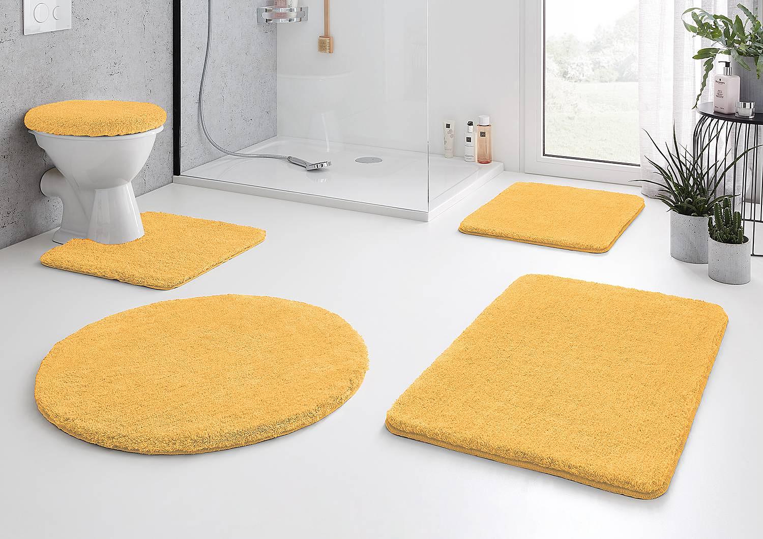 Bath mat Sunny yellow 55 x 65 cm 2