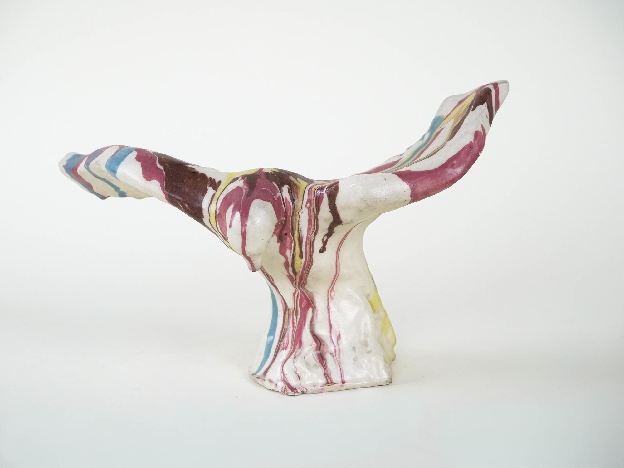 Ceramic bird sculpture Multicolored 1970s 6