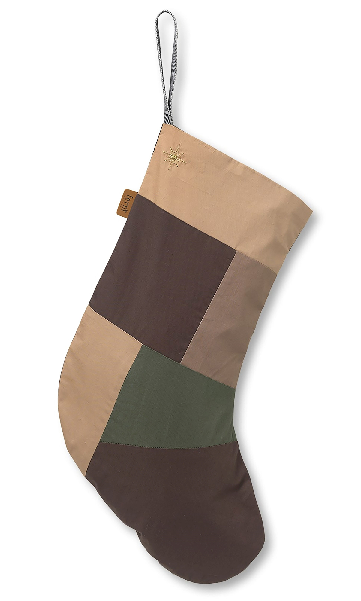 Patchwork Weihnachtsstrumpf Mehrfarbig 0