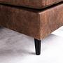 Sofa 3-Sitzer Chaiselongue Links Rechts Savannah Braun 2