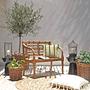 Garden Bench Moyo Mahogany Solid Brown 2