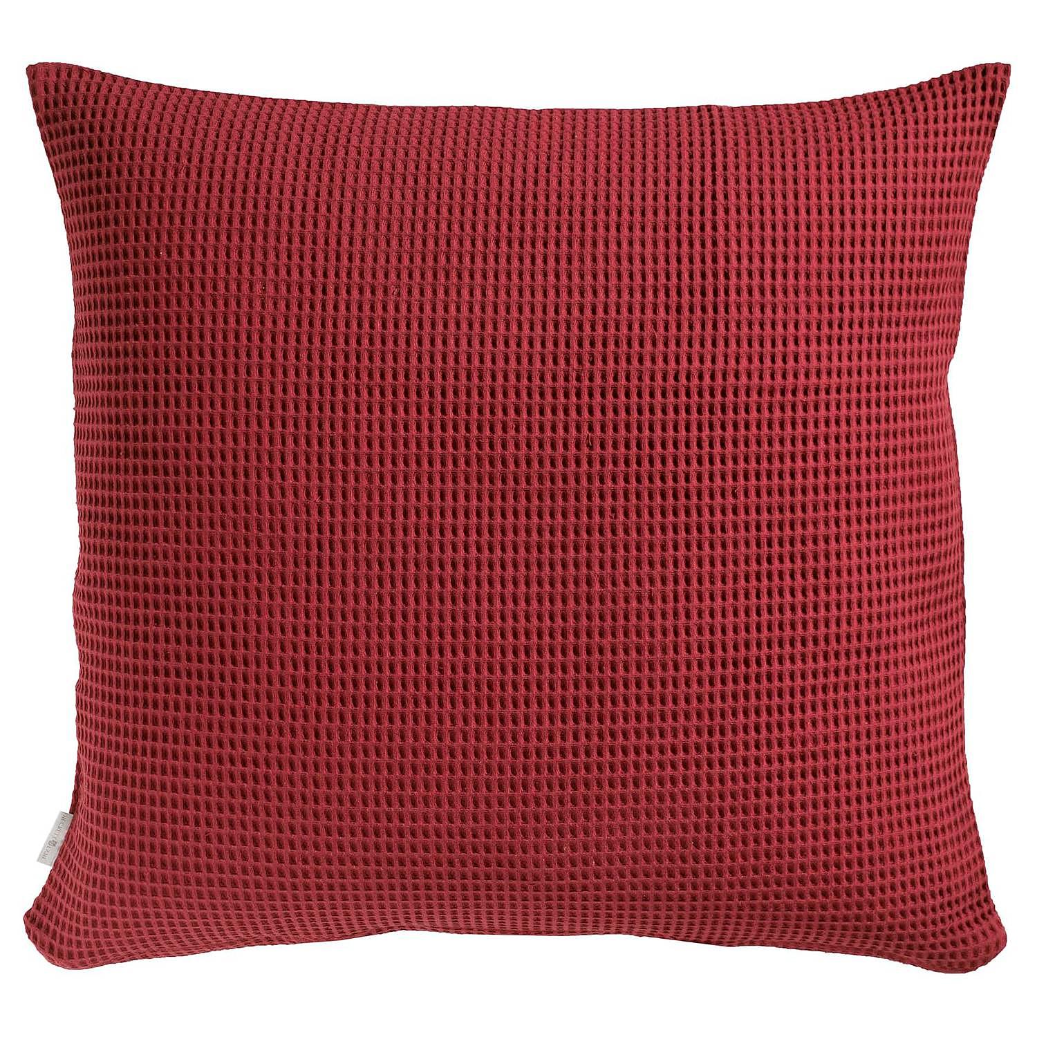 Wafel II Kissenbezug Baumwolle Rot 80 x 80 cm 0