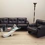 Coronado Living Room Set Leather 1960s 1