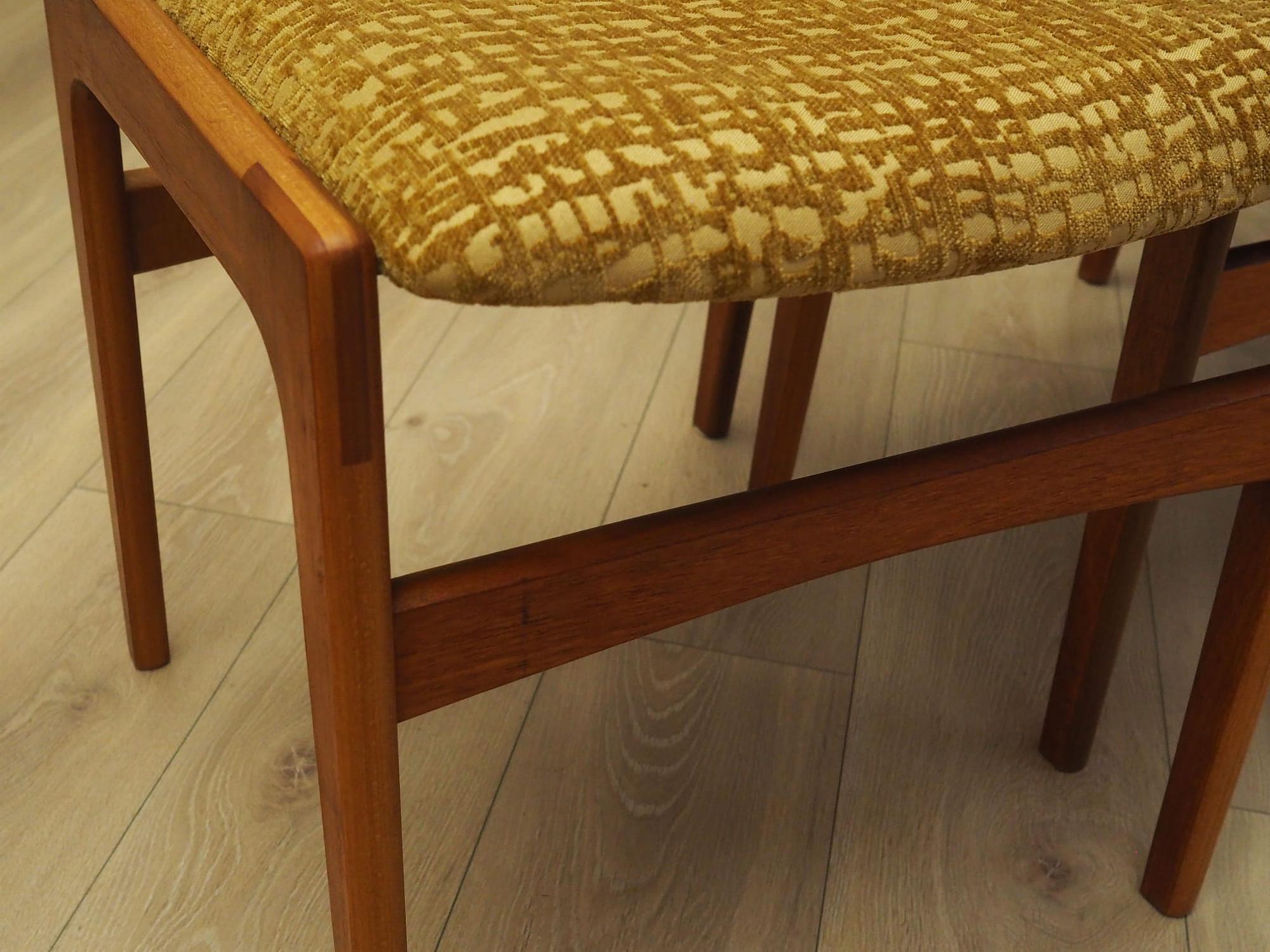6x Dining chair teak 1970s 14