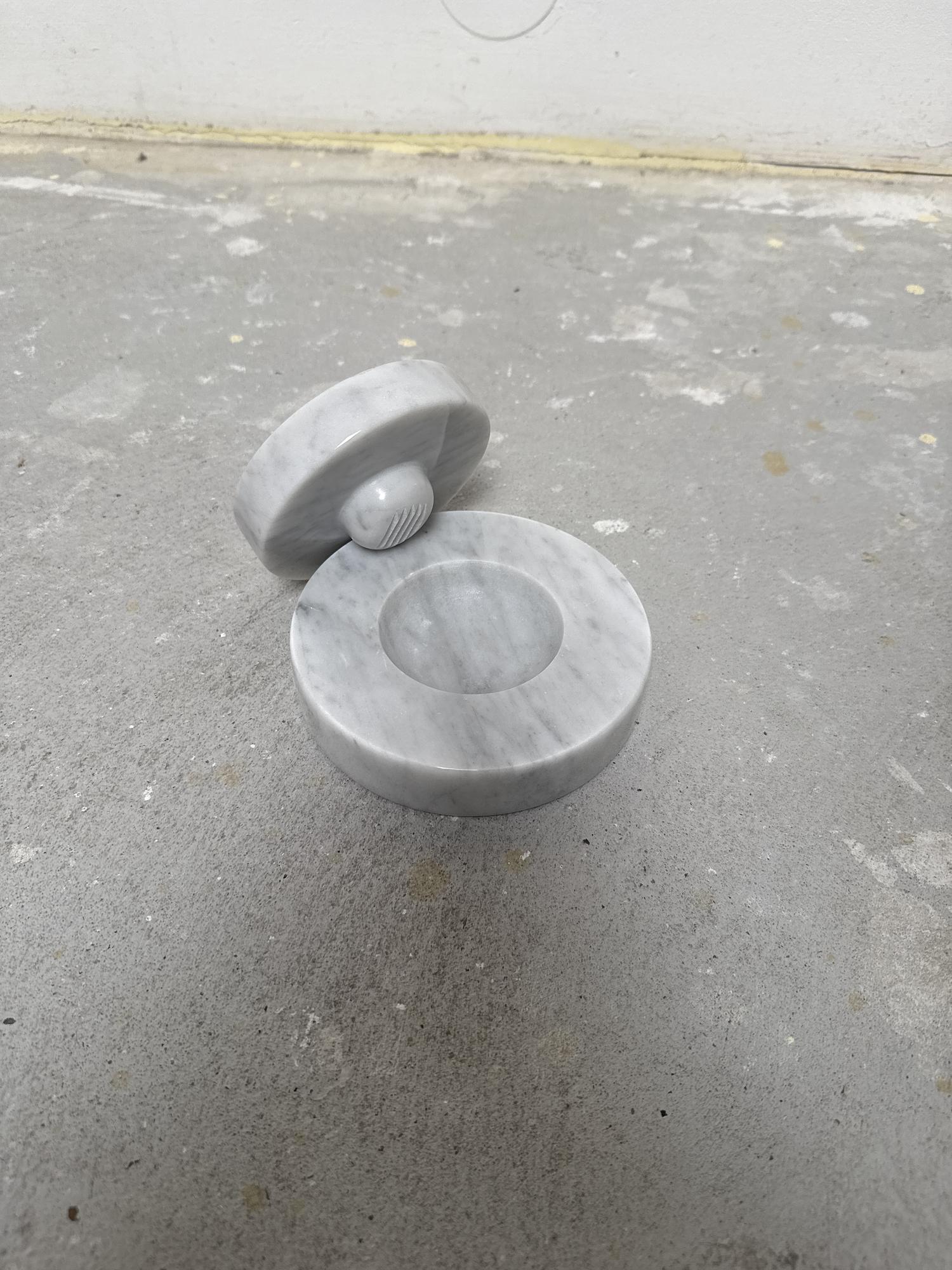 Bianco Table Mortar Carrara Marble White 4