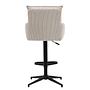 Bar stool DIDRIP Set of 2 Height Adjustable Beige 4