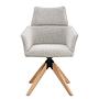 Armlehnenstuhl TUBEI 2er Set Beige 1