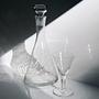Set di decanter in cristallo trasparente anni '80 8