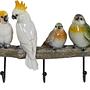 Coat Rack Exotic Birds Multicolored 4