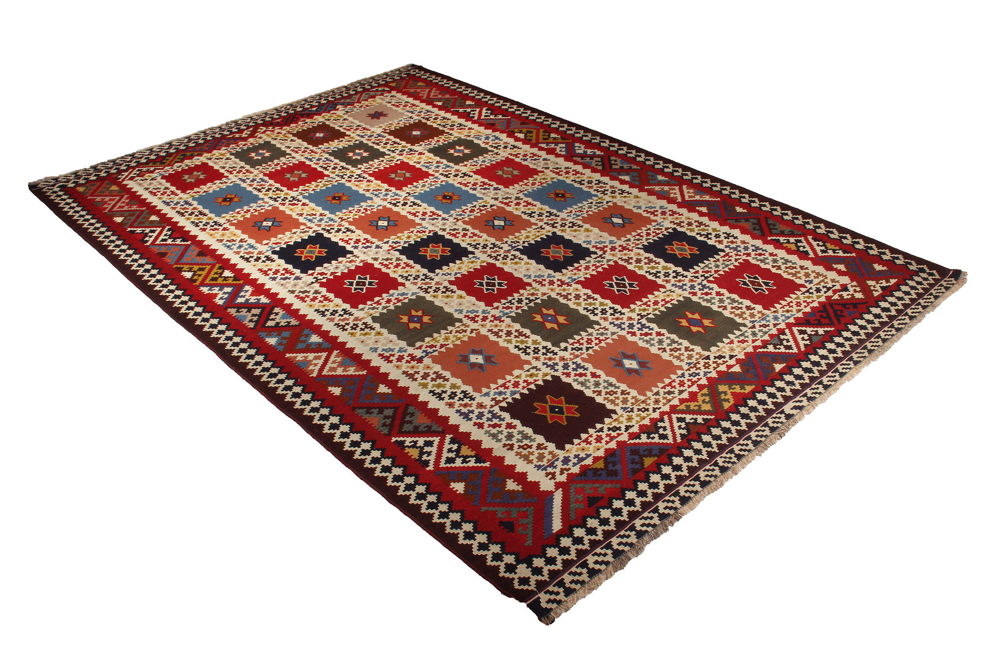 Kilim Gashgai Teppich Mehrfarbig 2