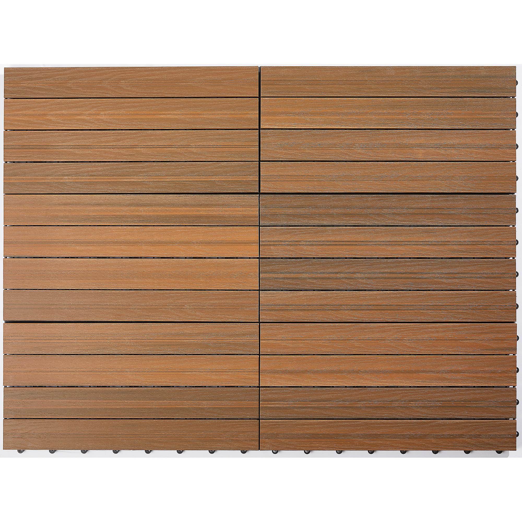 Svevo Terrace Tile Set of 12 Brown 3