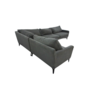 Astha Sofa Récamiere Links Danny Steel Grey 1