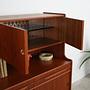 Highboard in legno di teak anni '60 6