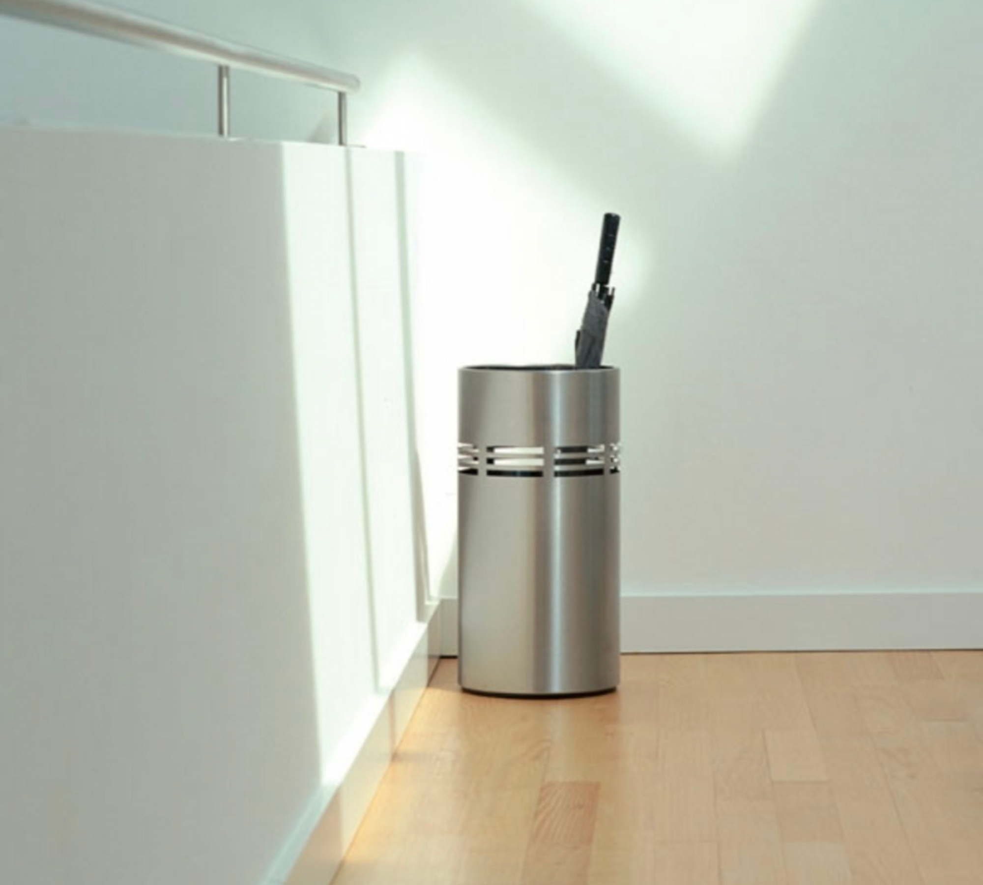 Slice Papierkorb Edelstahl Matt Höhe 50 cm 65254 2