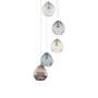 Pendant lamp Caid Iron / Glass 5-light 0
