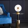 Oria Beistelltisch mit warm-metallicfarbenem Gestell
 2