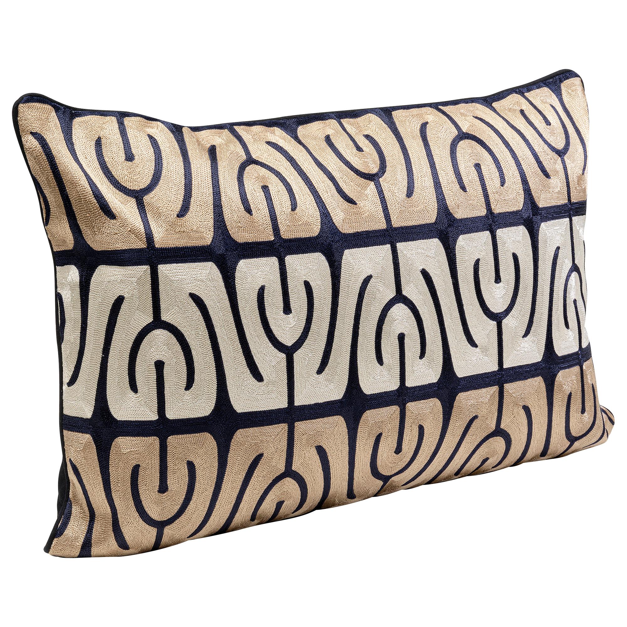 Modi Dekokissen Baumwolle Beige Schwarz 2