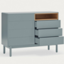 Corvo Kommode Holz Grau 2