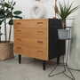 Vintage Kommode Holz Beige 1970er Jahre  3