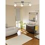 Kensington Deckenstrahler Glas Eisen 3-Flammig Silber 2