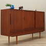 Vintage Highboard Teakholz Braun 1960er Jahre 5