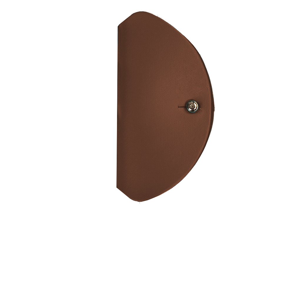 Custodia per cuffie 100% pelle riciclata cacao 2